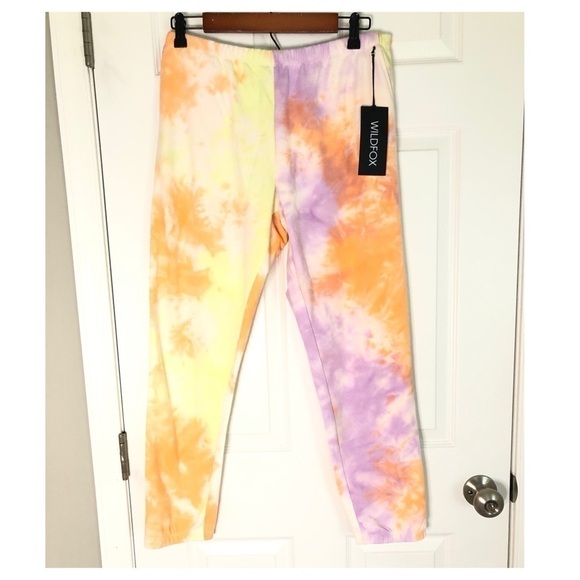 𝅺WILDFOX NWT Rory Tie Dye Lounge Pants Large - Picture 8 of 8
